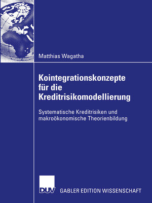 cover image of Kointegrationskonzepte für die Kreditrisikomodellierung